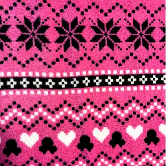 Disney Minnie Mouse Pajamas Night Shirt Pink Fleece PJs size L - Picture 5 of 9